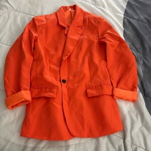 SHEIN Bold Orange Blazer